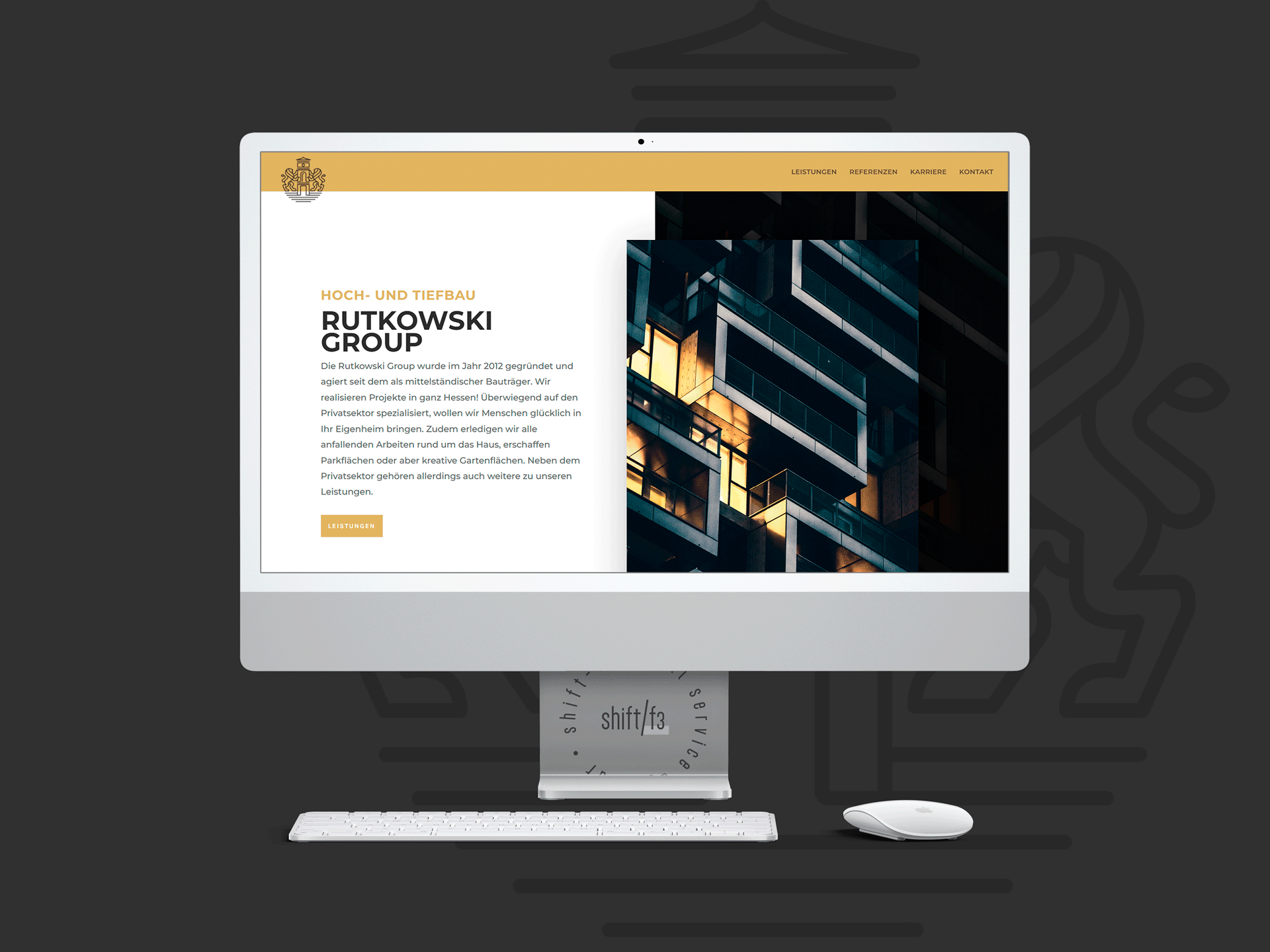 Rutkowski Group Projekt Website Mockup