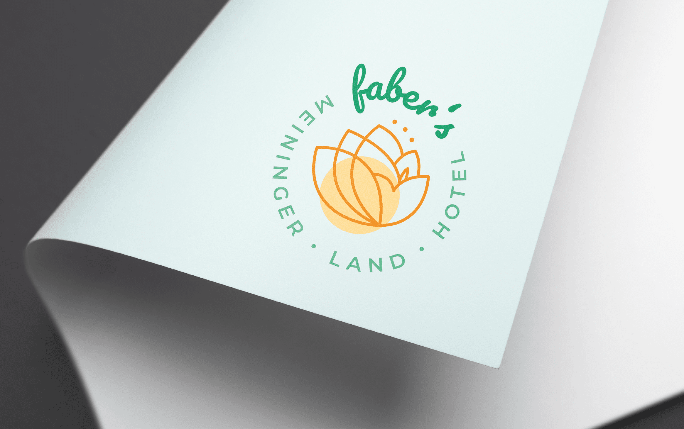 Fabers Meininger Land Logo auf Papier